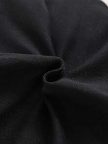 父亲节快乐！新生儿男女宝宝可爱个性化字母印花连体衣 - 黑色 - 查看 6