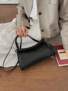 2026 Nuevo Bolso de Mano Elegante y Minimalista de Moda para Viajes, Diseño de Bandolera - Negro - Ver 6