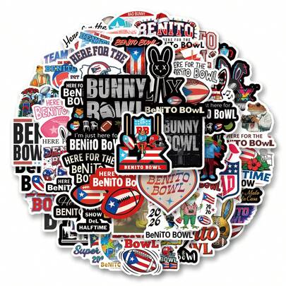50pcs BENITO BOWL Stickers BENITO BOWL Gifts BENITO BOWL Decor Vinyl Waterproof Stickers For Journaling Computer Scrapbook Luggage Water Bottle Phone