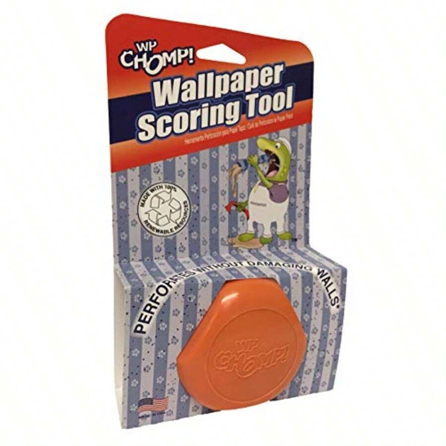 WP Chomp Wallpaper Scorer Remover Tool: With Hardened Steel Wheels 52014  Fee - Orange - View 1