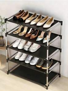 Haus Hana Minimalist Metal Shoe Rack, Multi-Tier Storage Organizer, Waterproof & Space-Saving Design, Suitable For Home, Office, Entryway, Dorm, Hallway & Closet - Multicolor - View 2