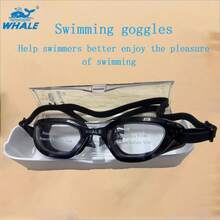 1 cặp kính bơi người lớn thiết kế hình cá voi, chống nước, chống sương mù, trong suốt, kính bơi silicon có thể điều chỉnh, unisex, phụ kiện cần thiết cho bãi biển, phụ kiện hồ bơi. - Nhiều màu - Xem 14