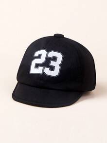 1pc Infant/Toddler/Kids Printed Number 23 Soft Brim Sun Hat, Suitable For Spring, Summer, Autumn - 1PC - View 8