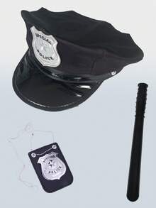 男士帽子套装，角色扮演服装组合，包含帽子、徽章和指挥棒，角色扮演道具，适合日常聚会、派对、节日、服装搭配。 - 彩色 - 查看 7