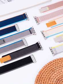 Tương thích với dây đeo 38mm, 40mm, 41mm, 42mm, 44mm, 45mm, 46mm, 49mm. Dây đeo thể thao bằng nylon dệt tự dính kiểu vòng, tương thích với Apple Watch Ultra/11/10/9/8/7/6/5/4/3/SE Series dành cho nam và nữ. Dây đeo thể thao và giải trí mềm mại, thoáng khí. - Xanh lam và xám - Xem 8