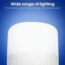 1個USB充電式LED燈泡便攜燈，3段白光/暖光，多種照明模式，適用於居家使用、戶外活動、停電緊急照明、夜市照明、露營燈 - 彩色 - 查看 9