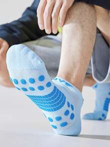 1/2/3 Pairs Random Color Men Sports Running Ankle Socks - Multicolor - View 7