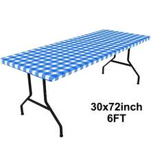 Khăn trải bàn Spandex 30x72 inch (6FT) co giãn, khăn trải bàn dã ngoại hình chữ nhật, có thể giặt được, khăn phủ bàn ngoài trời. - Nhiều màu - Xem 16