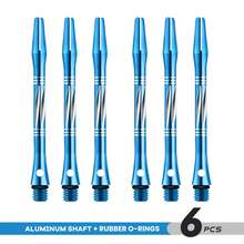 6 peças HUANQU Hastes de Dardo de Liga de Alumínio Gravadas, Comprimento de 52mm Adequado para Dardos de Ponta Macia e Dura, 6 Opções de Cores, Adequado para Jogadores de Todos os Níveis, Rosca 2BA Universal para Haste de Dardo, Estabilidade e Durabilidade Aprimoradas, Portátil, Escolha Perfeita para Entusiastas de Dardos, Acessórios de Dardos, Presente Ideal para Dia dos Namorados, Páscoa, Ramadã, Aniversário, Etc. - Multicolorido - Visão 15