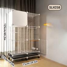 Movable Bird Cage With Drip Tray, Assembled Iron Wire Mesh Cage, Easy To Clean Pet Bird Villa - Assembly Type - View 6