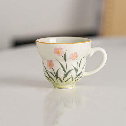 Handmade Ash Gourd Teacup, Ash Gourd Painted Tea Cup, Personal Tea Cup For Women, Anti-Scald Tea Cup