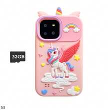 Ponsel Mainan Anak-Anak Gaya Unicorn Terbaru 2026, Layar HD 2,8 inci, Kamera Ganda untuk Selfie & Video, Kartu Penyimpanan 32GB, Permainan Edukasi, Pembelajaran ABC, Jam Alarm dengan Senter, Baterai Besar, Casing Pelindung Silikon, Hadiah Ideal untuk Anak Laki-Laki dan Perempuan - MultiWarna - View 16
