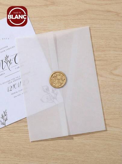 20/30pcs Luxury Pre-Folded Vellum Envelopes, Fits 5x7 Inch Invitations - 5x7 Inch Vellum Envelopes - 115gsm Wedding Invitation Packaging Paper - Transparent, Suitable For School Supplies And Back To School Season