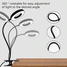 3种调光模式 USB供电LED台灯，亮度可调，灵活鹅颈设计，护眼灯，适用于会议、美甲、办公室、卧室、家庭、书房等多种场景。 - usb插電 - 查看 7