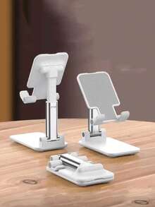 1pc Multi-Function Phone Holder, Foldable Slouchy Bedside TV Tablet Live Streaming Stand Bracket - Multicolor - View 10