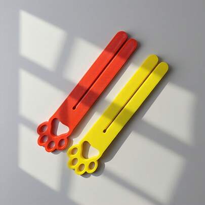 Exprimidor de comida para gatos con diseño de apertura, adecuado para bolsas de comida grandes y pequeñas, dispensador de comida para gatos, herramienta portátil en forma de gato para exprimir bolsas de pasta, diseño de mango ergonómico, material PETG duradero, fácil de usar y limpiar