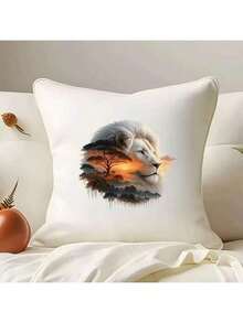 1pc/2pcs/3pcs Sunset White Lion Heat Transfer Vinyl Stickers, Easy To Iron, Washable And Durable, Suitable For DIY T-Shirts, Jeans, Backpacks And Pillows - L - View 8