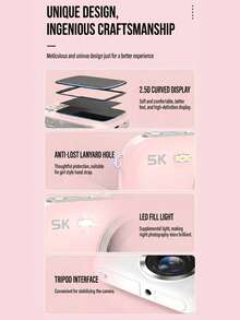 KOMERY 5K High-Definition Digital Camera With18x Digital Zoom, Equipped With A 2.8inch Large Screen&Autofocus,80Million Pixels - View 11