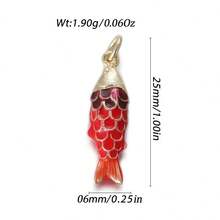 1pc Copper Multi-Style Fish Pendant, Suitable For DIY Bracelets, Necklaces, Anklets, Beach Vacation And Daily Wear, Great Gift Idea - Multicolor - View 49