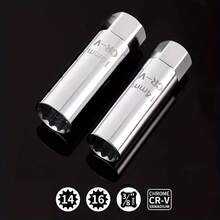 FZY 14 Spark Plug Socket Wrench Key Adapter Kit | Steel Auto Mechanical Repair Install Removal Tool - 火星塞 - 查看 9