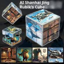 3x3 Magic Cube, Classic Puzzle Toy, Improves Reaction And Logical Thinking, 2.24 Inch Speed Cube, Brain Training Leisure Activity - Multicolor - View 3