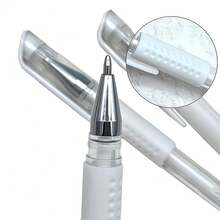 3pcs Set Eyebrow Tattoo Pen With Refill Ink, Skin Marker Pen With Ruler, Permanent Makeup Tools - Multicolor - View 6