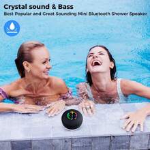 Poolside Party Starter! IPX6 Portable Speaker: Vibrant LED Light Show, Crystal-Clear Calls, 10H Playtime - 查看 4