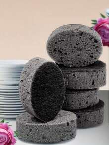 1-10片装黑色海藻厨房海绵 - 耐油耐用，不易沾染油渍，适用于清洁餐具和炊具。 - 多件 - 查看 5