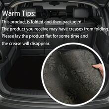 1 pièce Tapis de voiture TURBO, tapis d'extérieur, universel, durable, résistant aux rayures, doublure en polyester facile à nettoyer, tapis de coffre Tapis de protection de plancher de chargement antidérapant Convient pour les voitures, camions, VUS Maintient la propreté du véhicule - A - Voir 4