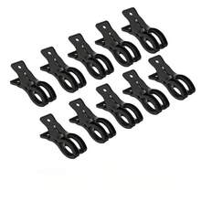 10个3.5英寸厚透明塑料弹簧夹 | 多用途气球拱门固定夹，适用于背景板固定，坚固耐用的工艺夹，适用于生日派对装饰、木工项目和摄影工作室，业余爱好者必备工具包 - 彩色 - 查看 11