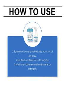 jakehoe 1瓶衣物清洁喷雾，有效去除污渍、油脂、汗渍，温和清洁，令衣物芬芳柔软，不伤纤维，强力清洁剂，清洁工具 - 液體 - 查看 2