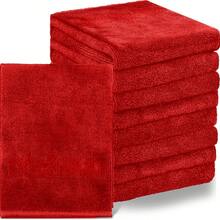 8 Pack Premium Washcloths Set - Quick Drying- Soft Microfiber Coral Velvet Highly Absorbent Wash Clothes - Multipurpose Use As Bath, Spa, Facial, Fingertip Towel - Multicolor - View 4