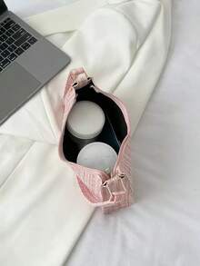 Plaid Pattern Bag Handbag,Shoulder Bag Minimalist,Casual Lightweight,Portable Women, Rookies & White-Collar Workers,Teacher Gifts,Girl,Woman Bag,Work ,Business,Commute,Shopping Valentines - 彩色 - 查看 6