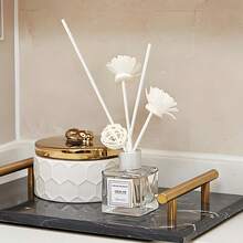 5/20/50 Peças Conjunto de Varetas Difusoras de Fragrância e Flores de Espuma Branca, Varetas Difusoras de Flores Perfumadas de Espuma, Varetas Difusoras de Fragrância de Fibra, Acessórios de Decoração para Casa, Adequado para Quarto, Escritório, Banheiro, Festa de Casamento - Multicolorido - Visão 5