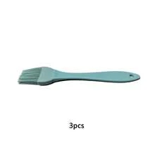 1/3/5 piezas Cepillo de silicona resistente al calor para untar, cepillo de salsa para panqueques de cocina, suministros de hornear, fácil de limpiar, adecuado para el hogar, campamento al aire barbacoa, regalo perfecto para el Día de San Valentín, el Día de la Madre, el Ramadán - Multicolor - Ver 10
