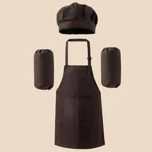 1 Set Kids Chef Hat, Apron And Sleeve Covers 3pcs Set, Adjustable Neck Strap, Suitable For Ages 3-14, For Cooking, Baking, Painting, Training - 3-piece Set Of Hat, Apron, and Sleeves - View 17