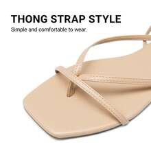 Womens Strappy Flat Sandals - Comfortable Lace Up Gladiator Dressy Sandals, Square Toe Tie Up Walking Sandal, Summer Wrap Up Vocation Sandal Mermaid Shoes - 杏色 - 查看 10