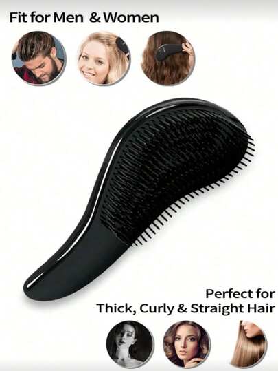 Smooth Detangling Comb - Best Detangling Brush For Wet Or Dry Hair - Suitable For Women And Men - Essential Hair Salon, Barbershop, Travel Hair Care Tool Accessory,Summer,Holiday