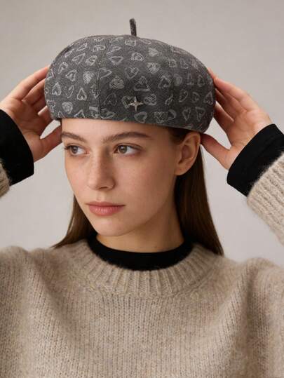 1pc Minimalist Casual Fashion Beret Hat, Elegant Cap For Women, Suitable For Daily Use - Best Gift For Family Or Friends