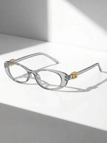 Moemton Kính thời trang trong suốt ôm sát mặt, gọng màu xám theo phong cách thập niên 2000, phù hợp với trang phục lễ hội hóa trang và lễ hội âm nhạc. - Xám - Xem 7