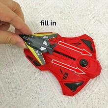 2pcs Launcher + 6pcs Plane Simple Fighter Jet Launcher Toy, Fighter Plane Model Set, Suitable For Home Decor, Collectible Desktop Ornament, Great For Boys Party Favors And Birthday Gifts - Black - View 11