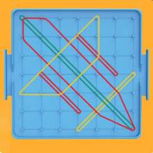 1st & 2nd Grade Plastic Pegboard, Elementary Math Geometry Shape Recognition, Double-Sided Learning Board, Multifunctional Educational Tool, Double-Sided Pegboard With Clock Face On One Side To Learn Time And Angles, Hands-On Peg Arrangement On The Other Side - Multiple - View 11