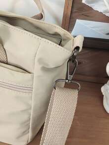 1pc, 31cm*14cm*20cm, Nylon, Fashion Handbag, Multi-Compartment Crossbody Bag, Fashionable Shoulder Bag, Multi-Pocket, Shoulder Bag, Crossbody Bag, Tote Bag, Handbag, Suitable For Commuting, School, Travel, Vacation, Etc. - Multicolor - View 8