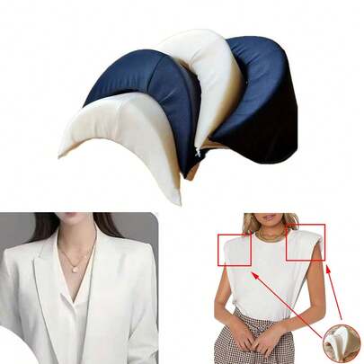 2/4pcs Thicken 35mm Shoulder Pads For Sewing DIY Jackets, Wedding Dresses, T-Shirts, And More