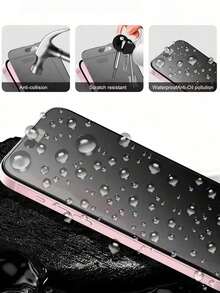 BOLLYMORE 5pcs - Full Screen Matte Privacy Screen Protector Film Compatible With IPhone 17 Pro Max/17 Air/16 Pro Max/16e/15 Pro Max/14 Plus/13 Pro Max/12 Mini/11 Pro Max/XS Max And Other Models. Featuring Dual-Sided Privacy Filter, Compatible With Phone Cases, Full Screen Coverage. Anti-Peeping, Anti-Fingerprint, Upgraded Edge Protection, Scratch-Resistant, Easy Installation Without Bubbles. - Clear - View 8