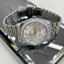 1 chiếc đồng hồ nữ cao cấp NASIR chống nước, có lịch, thích hợp đeo hàng ngày và trong các dịp lễ. - trắng - Xem 6