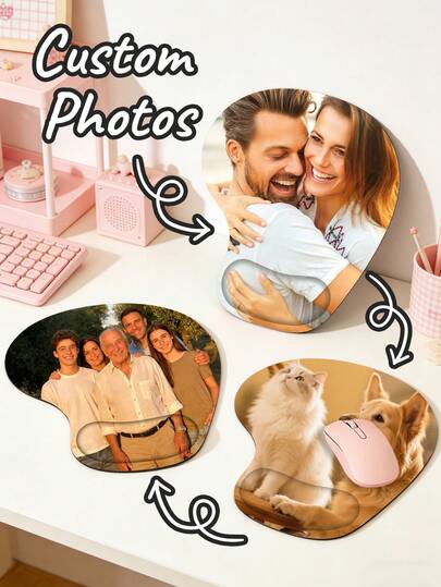 Personalized, Non-Slip, Ergonomic Mousepad. Customize Your Image On The Mousepad With Comfortable Wrist Support And A High-Quality Surface. High-Resolution Customization Allows You To Add Photos, Artwork, And Create A Unique Style. Available For Laptops And Desktops, Suitable For Home, Office, Or Gaming Scenarios. A Perfect Gift For Gamers, Birthday Gifts, Anniversary Gifts, Or A Thoughtful Present For Your Boyfriend/Girlfriend.