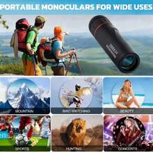 2000x24 HD Monocular Telescope Mini Portable Mobile Phone Telescope With Holder Outdoor Camping Hunting Birdwatching Telescopes - Multicolor - View 7