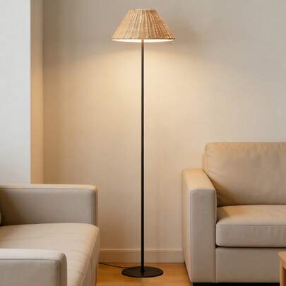 1pc Flower Pattern Floor Lamp, Minimalist Elegant Decor Piece Suitable For Bedroom, Living Room, Office, Atmosphere Lamp, Night Light