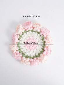 1 pieza Posavasos rosa lindo, Posavasos aislado - Rosa - Ver 4